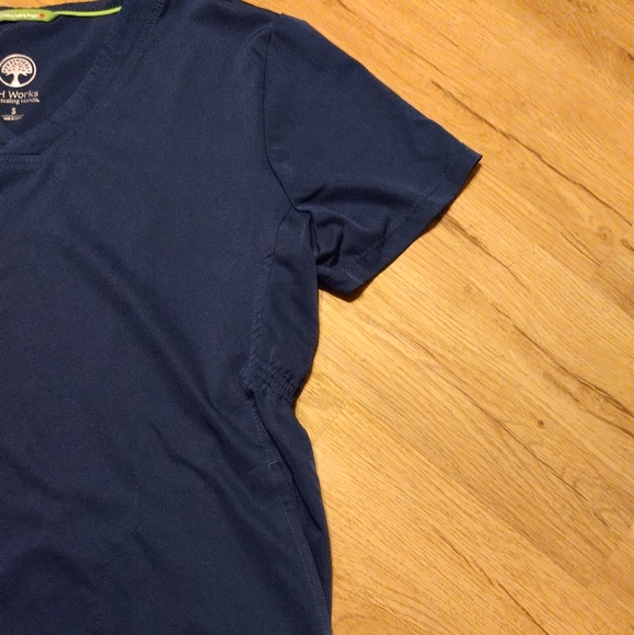 Navy blue Maternity Scrub Top - Picture 3 of 3